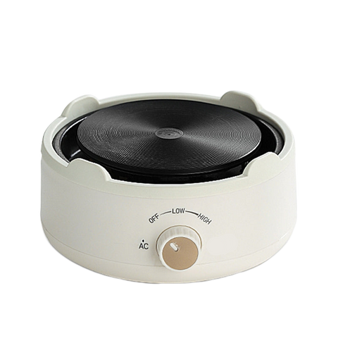 Electric coffee mug warmer with adjustable temperature control for keeping coffee, tea, and hot drinks warm.