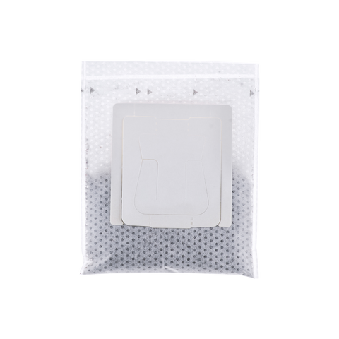 Single-serve disposable coffee drip bag with built-in paper filter for convenient pour over coffee brewing.