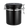 Matte black airtight coffee storage canister with locking lid and freshness valve for storing whole bean or ground coffee.