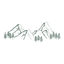 Mountain landscape icon representing high-altitude coffee bean origins.