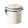 White airtight coffee storage canister with secure locking lid and freshness valve to keep coffee beans and grounds fresh longer.